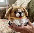 Beagle Amigurumi Pattern step 4 - final assembly and finishing