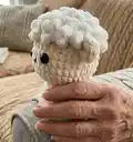 Sheep No Sew Amigurumi Pattern step 3 - details and accessories