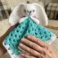 Cute Bunny Comforter Amigurumi Pattern step 4 - final assembly and finishing