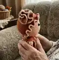 Caro-The Coral Girl Amigurumi Pattern step 3 - details and accessories