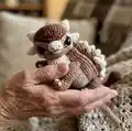 Ankylosaurus Bruno Amigurumi Pattern step 4 - final assembly and finishing