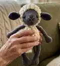 Bobble Sheep Amigurumi Pattern step 4 - final assembly and finishing