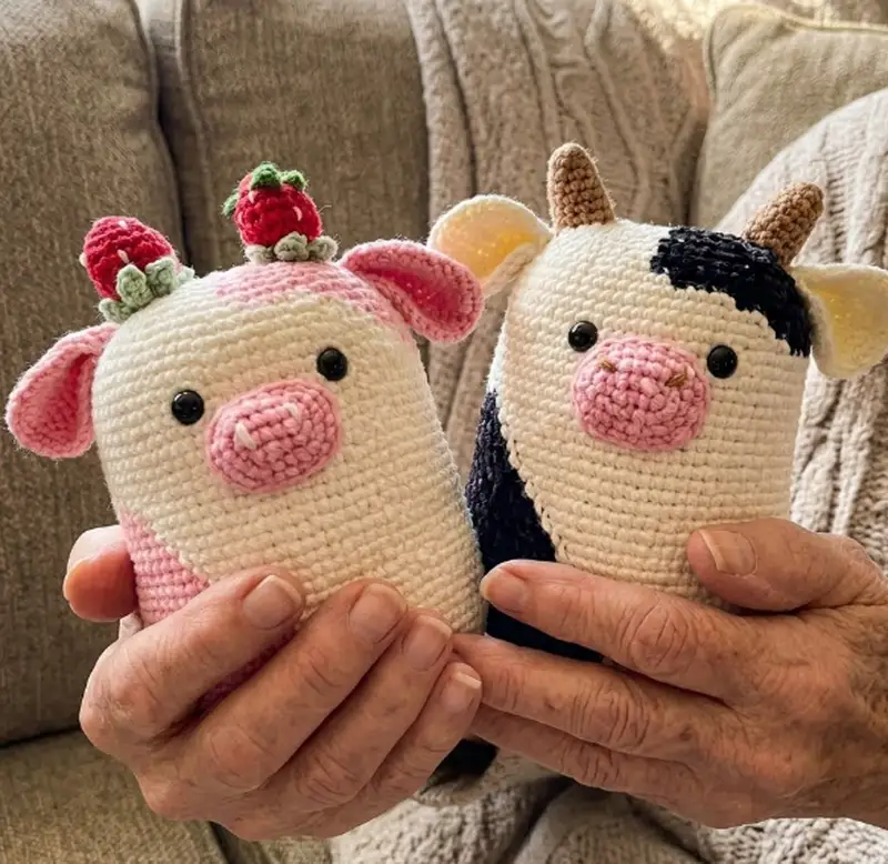 Quality crochet pattern: Cow Squishmallow Plushie Pattern - Intermediate level guide with complete instructions