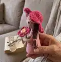 Wild Rose Fairy Amigurumi Pattern step 3 - details and accessories