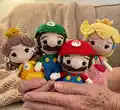 Mario Bros & Co. Amigurumi Pattern step 1 - construction progress