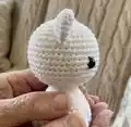 Kitty The little white kitten Amigurumi Pattern step 2 - assembly progress