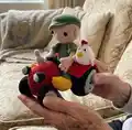 Farmer Teun and tractor Amigurumi Pattern step 1 - construction progress