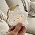 Snowflake Ornament Pattern step 4 - final assembly and finishing