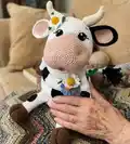 Cow Stacking Toy Amigurumi Pattern step 1 - construction progress