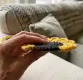 Sunflower Power Crochet Coasters Pattern step 2 - assembly progress