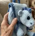 Plush Backpack Dragon Amigurumi Pattern step 3 - details and accessories
