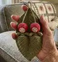 Cherry Babies Amigurumi Pattern step 1 - construction progress