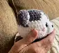 My little Husky dog Amigurumi Pattern step 2 - assembly progress