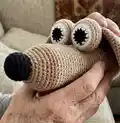 Dog Hand Puppet Amigurumi Pattern step 3 - details and accessories
