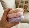 Rainbow Bunny Amigurumi Pattern step 2 - assembly progress
