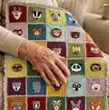 Animal Kingdom Blanket Pattern step 1 - construction progress