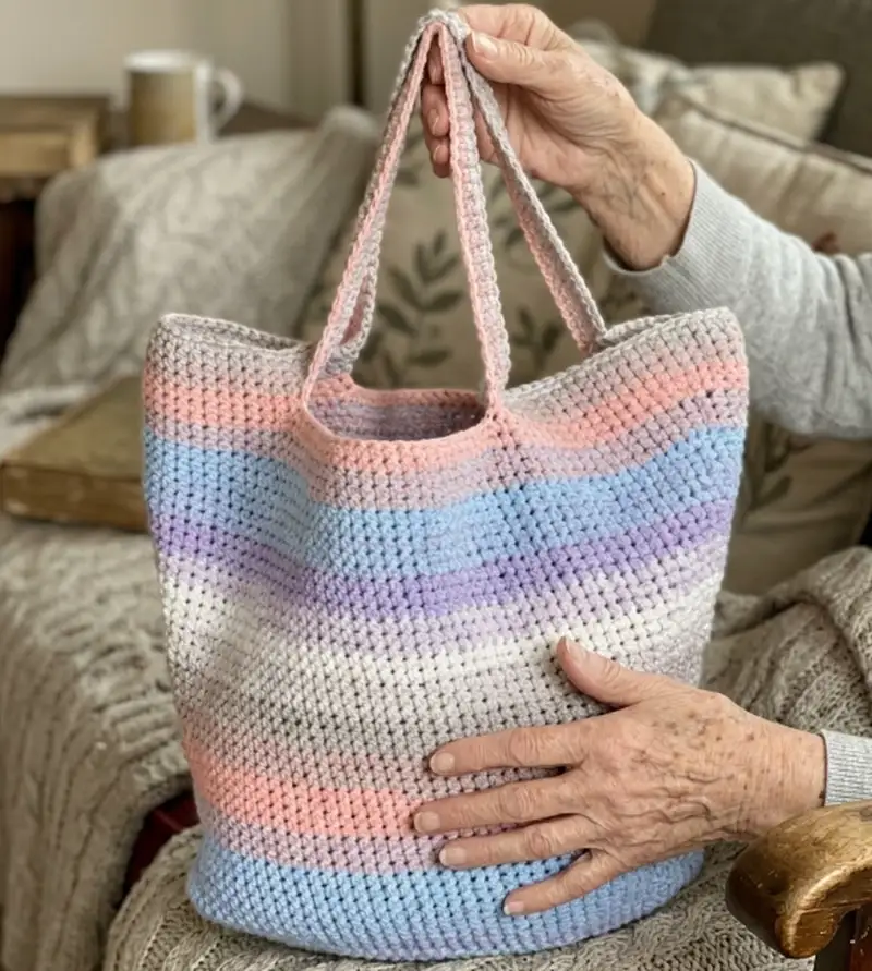 Complimentary Intermediate crochet pattern: By Your Side Basket Bag Pattern - Simple to follow guide