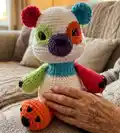 Dottie the Panda Amigurumi Pattern step 4 - final assembly and finishing