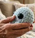 Mini Chubby Baby Octopus Amigurumi Pattern step 2 - assembly progress