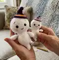 Cute Plushies Ghost Amigurumi Pattern step 4 - final assembly and finishing