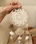 Star Dreamcatcher Pattern step 4 - final assembly and finishing