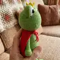 Frog Prince Amigurumi Pattern step 2 - assembly progress