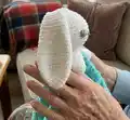 Cute Bunny Comforter Amigurumi Pattern step 3 - details and accessories