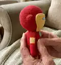 Iron Man Amigurumi Pattern step 3 - details and accessories