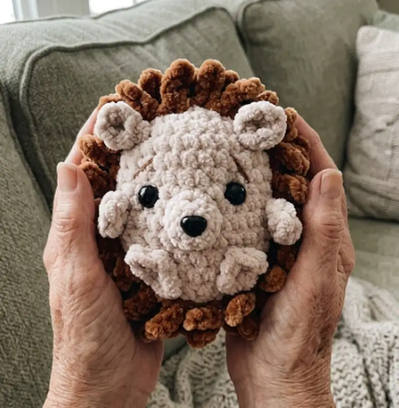 Complimentary Intermediate crochet pattern: Herbie Hedgehog Amigurumi Pattern - Simple to follow guide