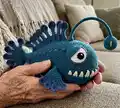 Anglerfish SAM Amigurumi Pattern step 1 - construction progress