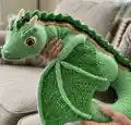 Giant Dragon Floor Pillow Amigurumi Pattern step 1 - construction progress