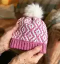 Diamond Beanie Pattern step 1 - construction progress