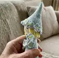 Forget-Me-Not Fairy Amigurumi Pattern step 2 - assembly progress