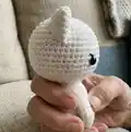 Kitty The little white kitten Amigurumi Pattern step 2 - assembly progress