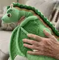 Giant Dragon Floor Pillow Amigurumi Pattern step 3 - details and accessories