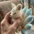 Fuyuko The Kitsune Amigurumi Pattern step 2 - assembly progress
