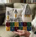 Hogwarts Castle Amigurumi Pattern step 1 - construction progress