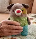 Minimals Dog Amigurumi Pattern step 1 - construction progress