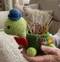 Turtle Bowl Amigurumi Pattern step 4 - final assembly and finishing