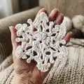Twinkling Snowflakes Pattern step 1 - construction progress