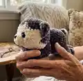 My Little Husky Dog Amigurumi Pattern step 4 - final assembly and finishing