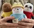 We Bare Bears Amigurumi Pattern step 1 - construction progress