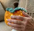 Lighted Granny Pumpkin Pattern step 3 - details and accessories