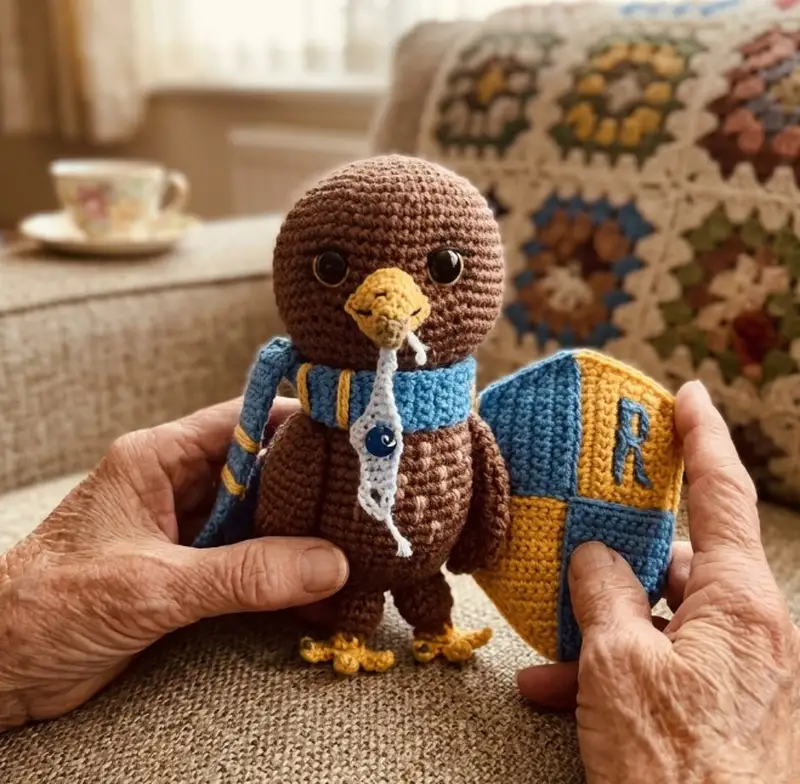Quality crochet pattern: Eagle Ravenna Amigurumi Pattern - Intermediate level guide with complete instructions