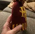 Gryffindor Scarf Hat Amigurumi Pattern step 2 - assembly progress