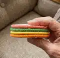 Citrus Slice Coasters Pattern step 3 - details and accessories