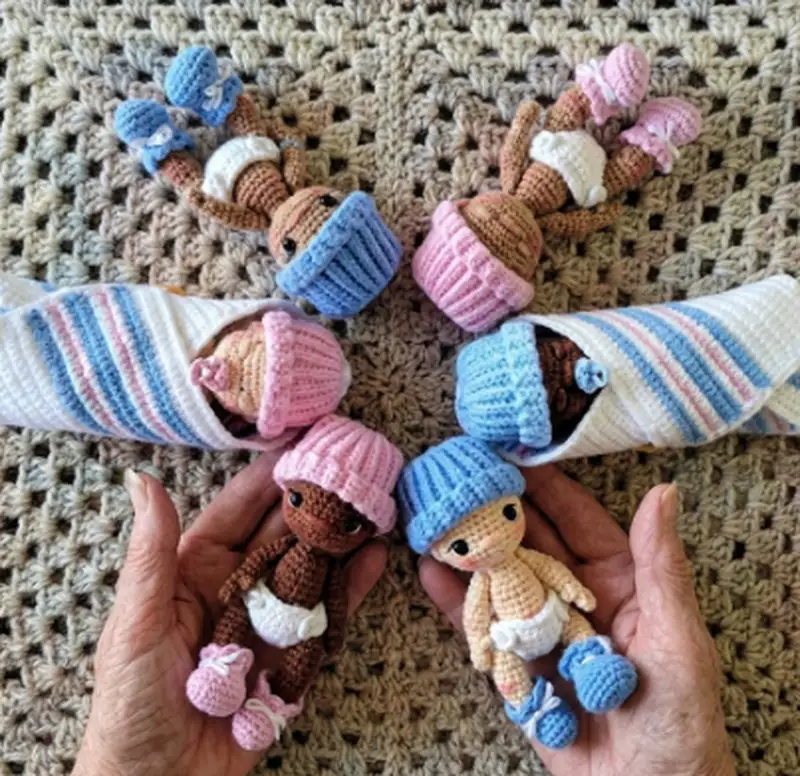 Complimentary Intermediate crochet pattern: Hospital Set Crochet Pattern - Simple to follow guide