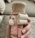 Theo the Nutcracker Amigurumi Pattern step 2 - assembly progress