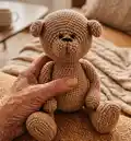 Little Teddy Bear Amigurumi Pattern step 4 - final assembly and finishing