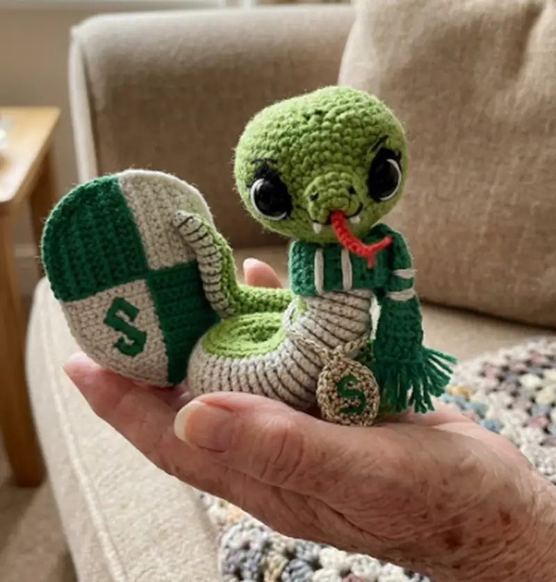 Complimentary Intermediate crochet pattern: Snake Slythie Amigurumi Pattern - Simple to follow guide